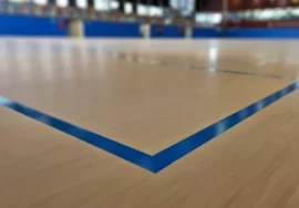 Nou paviment del pavelló del CEM La Mar Bella