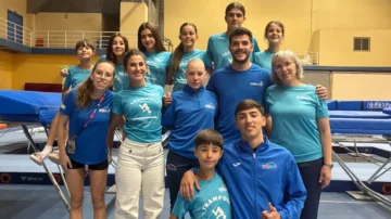 Equip de trampolí del CE Olímpic Mar Bella