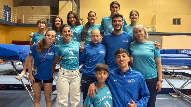 Equip de trampolí del CE Olímpic Mar Bella